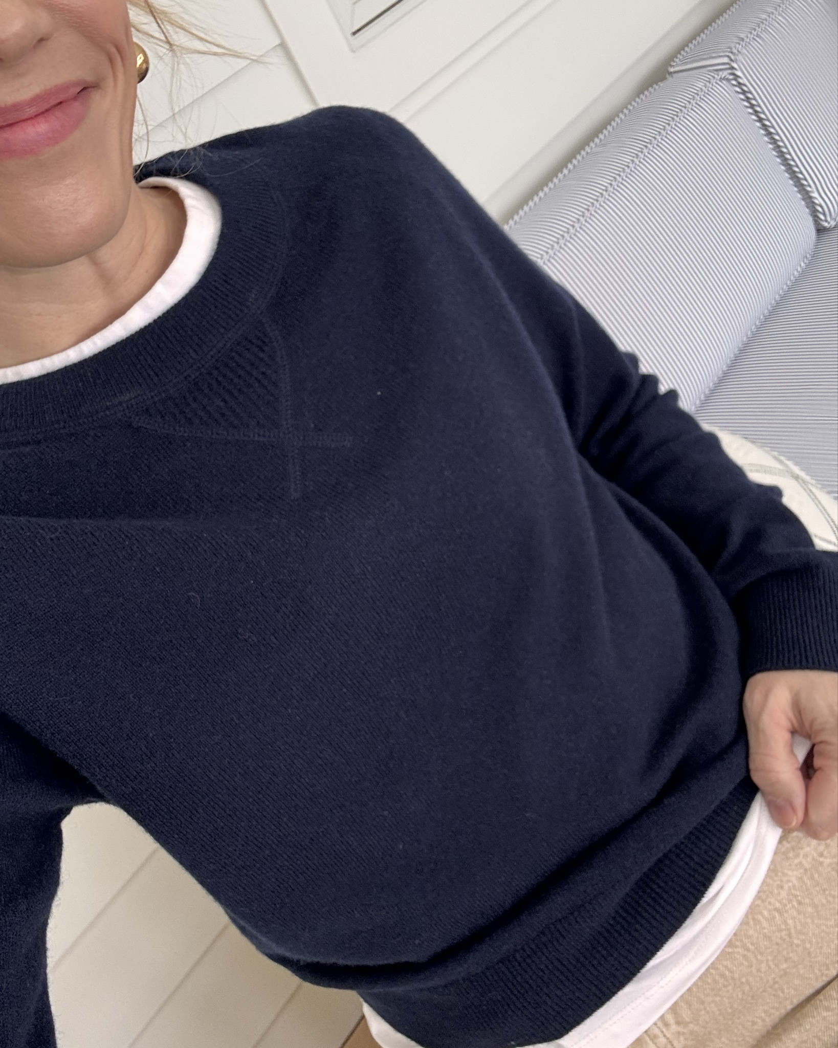 Under $100 Favorites from @onequince
~ sized up to a medium in both cashmere sweaters, wearing my regular size small in perfect for Spring denim jacket, buckle flats are true to size also linked the woven pair I’ve had on repeat lately, water resistant waxed cotton canvas bag is new go to! (with a high sell out risk!)  Linked more @onequince favorites too! 

#LTKOver40 #LTKSeasonal #LTKootd