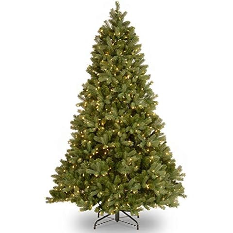 National Tree Company Pre-Lit 'Feel Real' Artificial Full Downswept Christmas Tree, Green, Dougla... | Amazon (US)