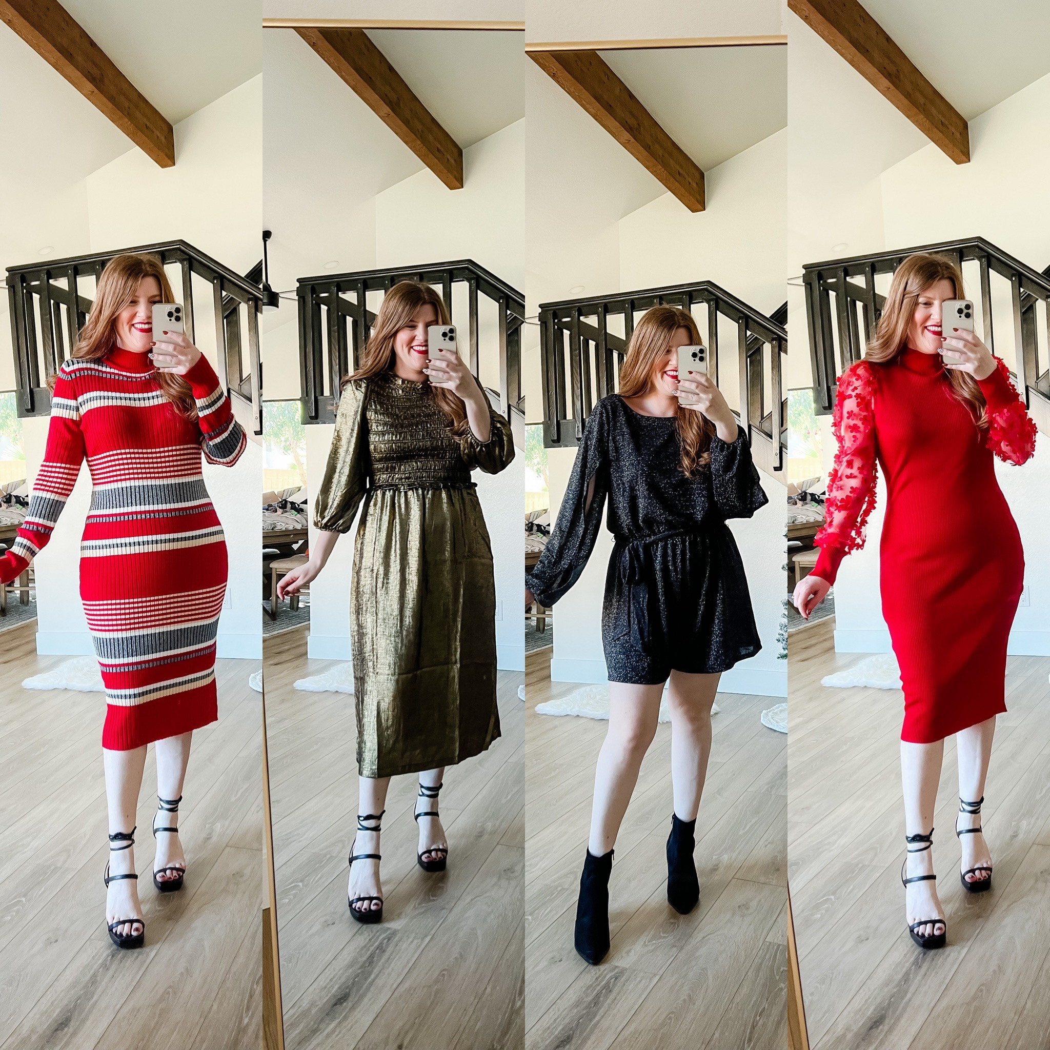 Holiday outfits from Walmart. Sweater dress. Holiday outfit. Walmart fashion. 

#LTKHoliday #LTKstyletip #LTKsalealert