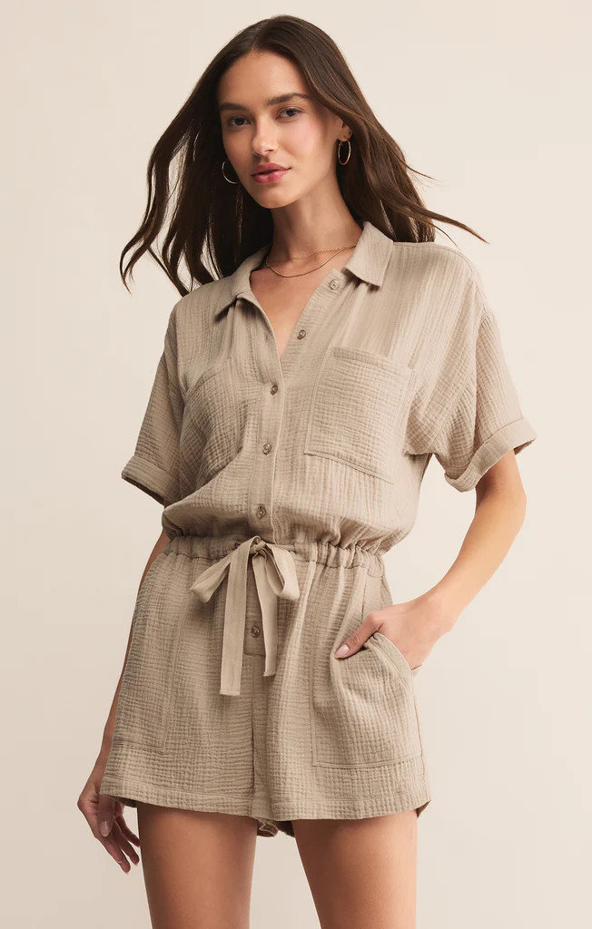 Lookout Gauze Romper | Z Supply