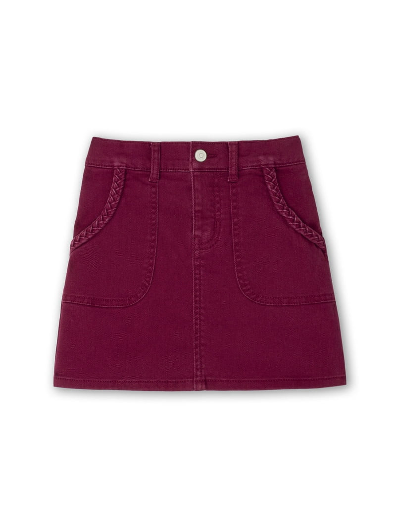Wonder Nation Girls Denim Skirt, Sizes 4-18 & Plus | Walmart (US)