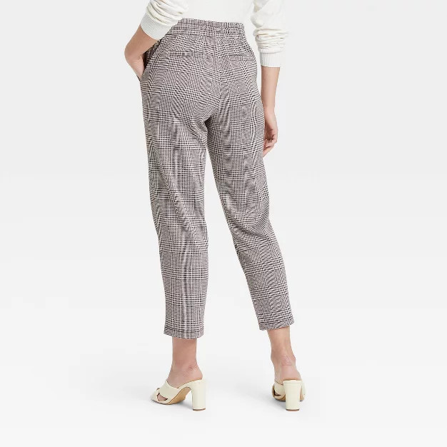 Women's High-Rise Knit Drawstring Ankle Pull-On Pants - A New Day™ | Target