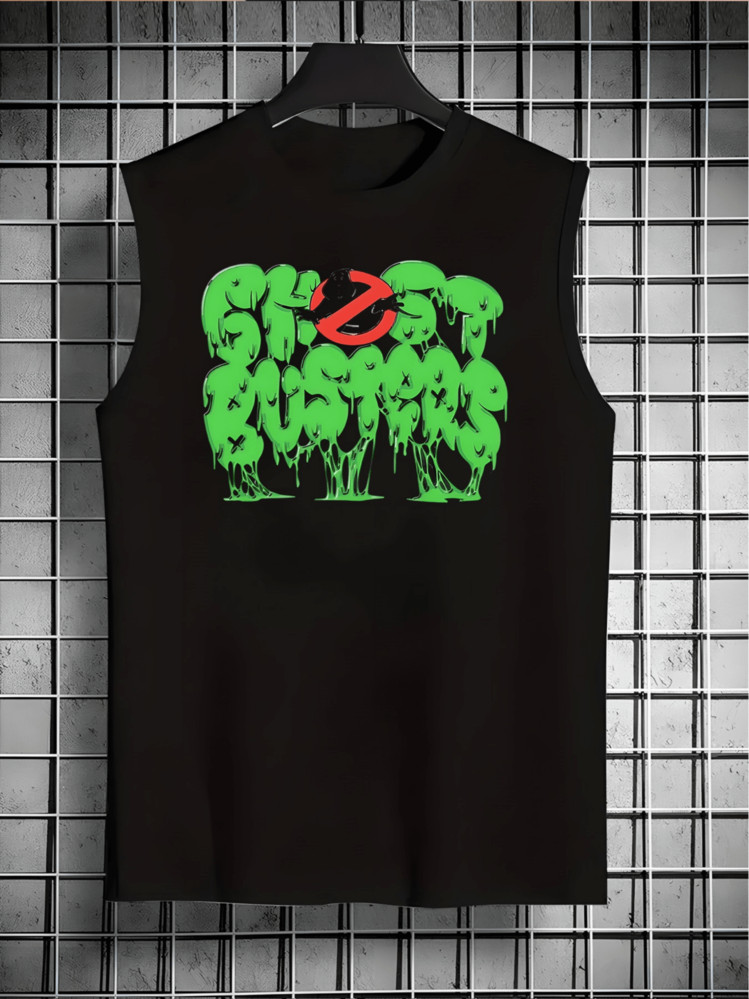 1Pcs  220g Men's Ghostbusters Digital Print Tank Tops | SHEIN