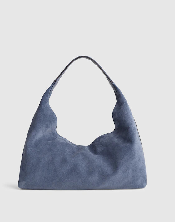 The Mylie Shoulder Bag in Italian Suede | Madewell | Madewell