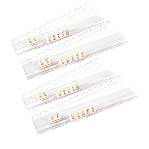 4PCS Mahjong Racks with Pushers, Upgraded American Mahjong Stand Set with Separate Pushers, Convenient and Sturdy Holder Combo | Amazon (US)
