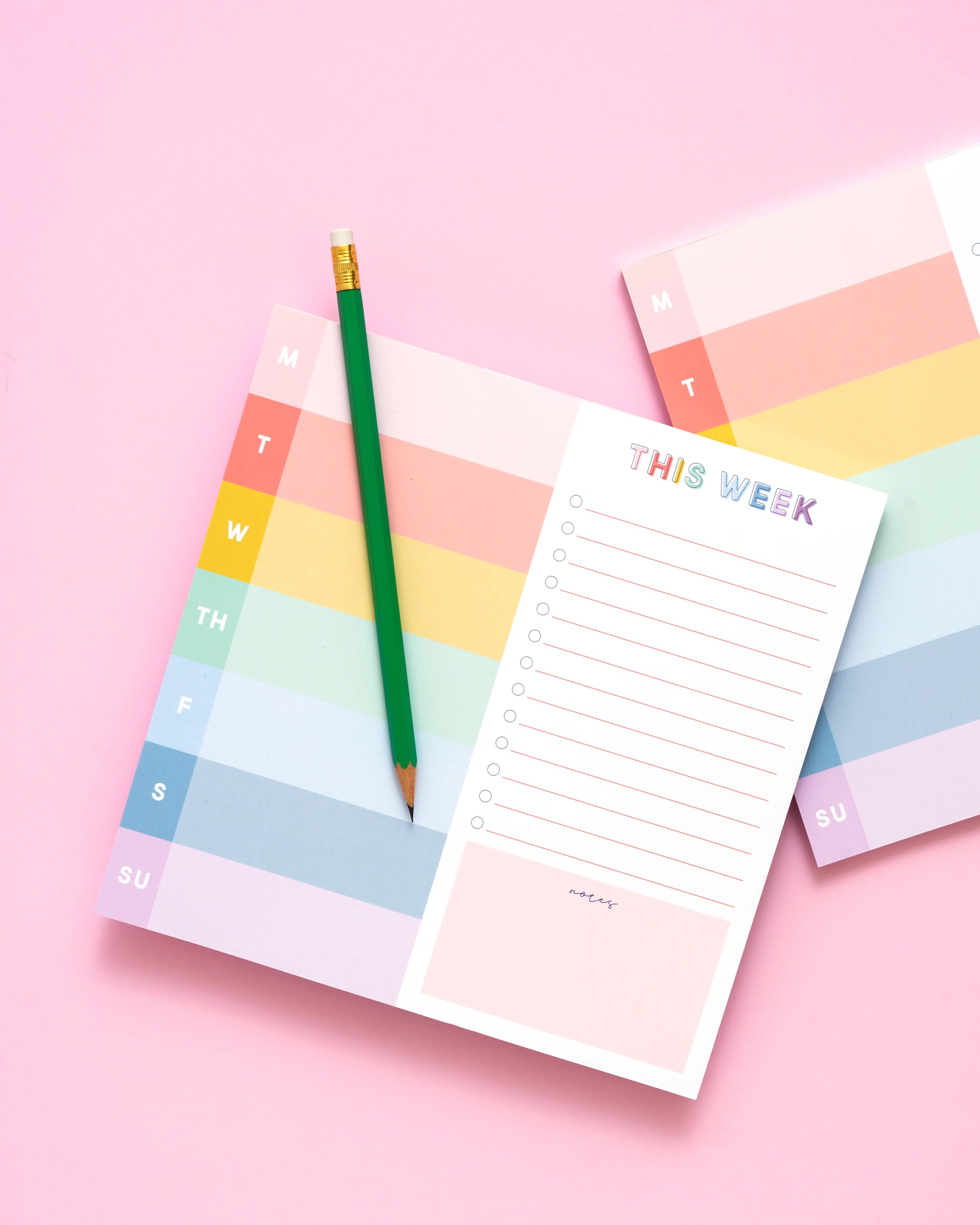 Spring Scallop Weekly Notepad | Joy Creative Shop