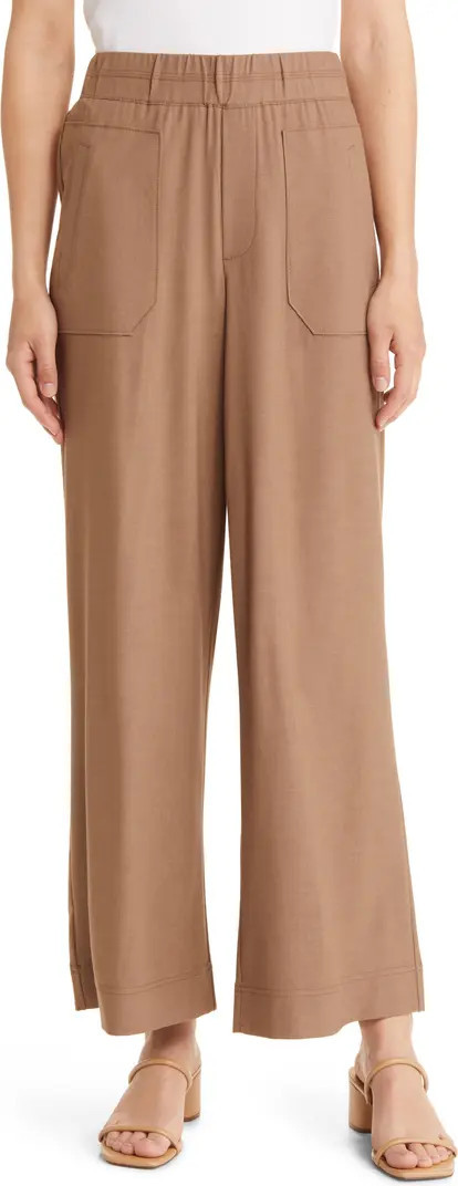 High Waist Patch Pocket Wide Leg Pants | Nordstrom
