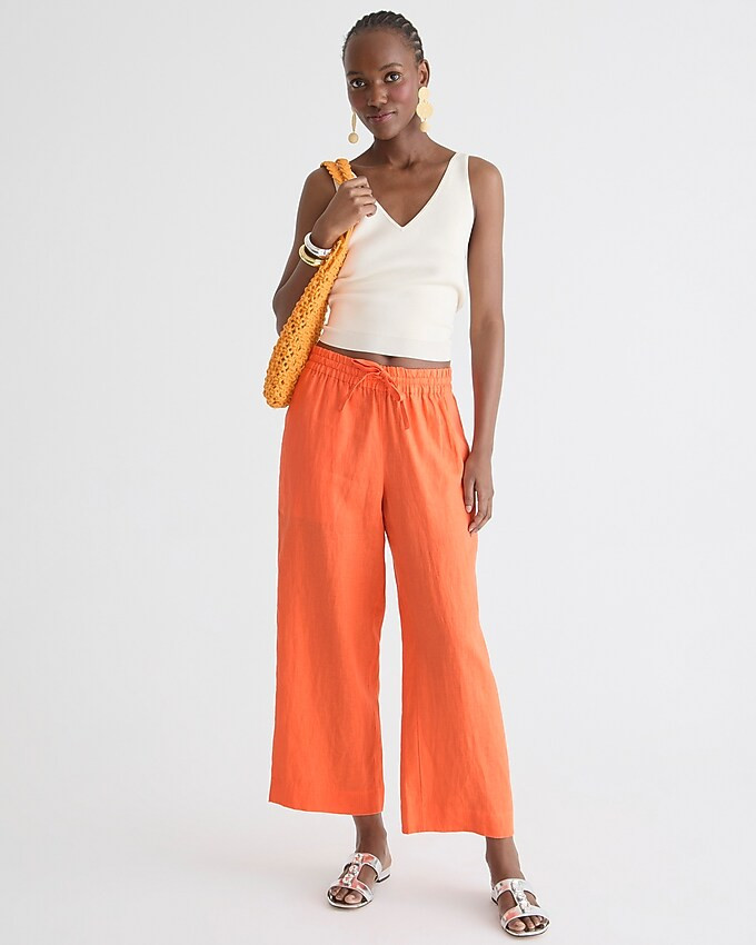Wide-leg seaside pant in linen | J. Crew US