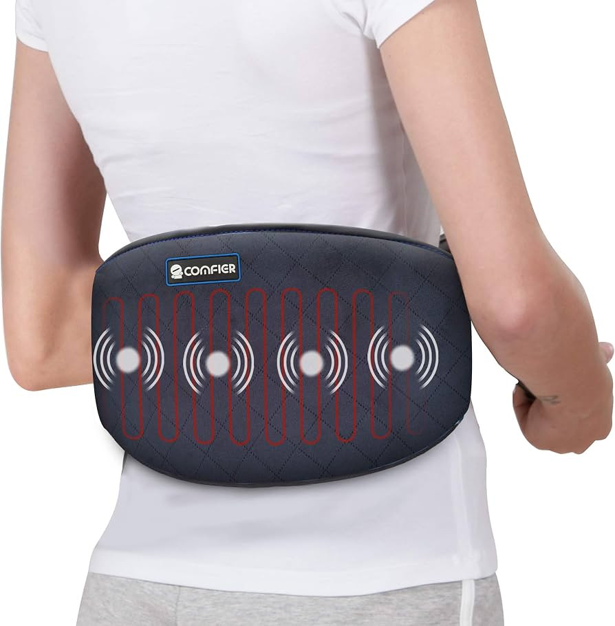 Comfier Heating Pad for Back Pain - Heat Belly Wrap Belt with Vibration Massage, Fast Heating Pad... | Amazon (US)