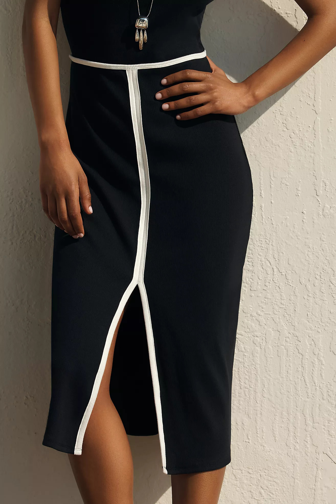 Celandine Racer-Neck Midi Dress | Anthropologie (US)