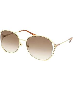 Sunglasses Gucci GG 0650 SK- 004 Gold/Brown | Amazon (US)