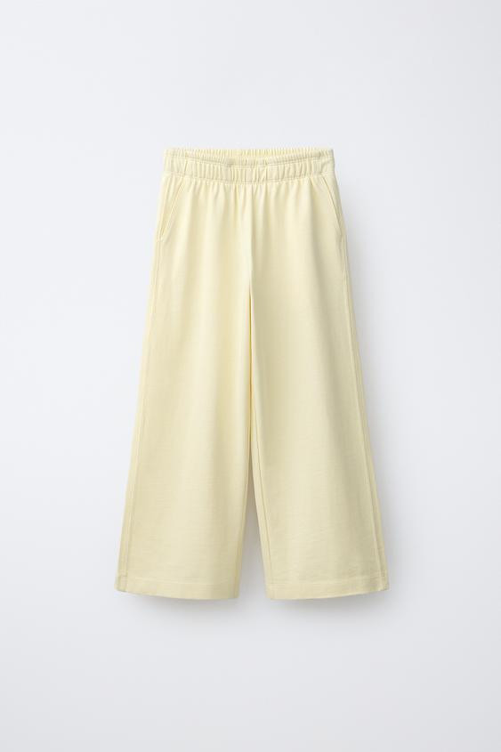 HEAVY JUMPER WIDE LEG PANTS | Zara Canada