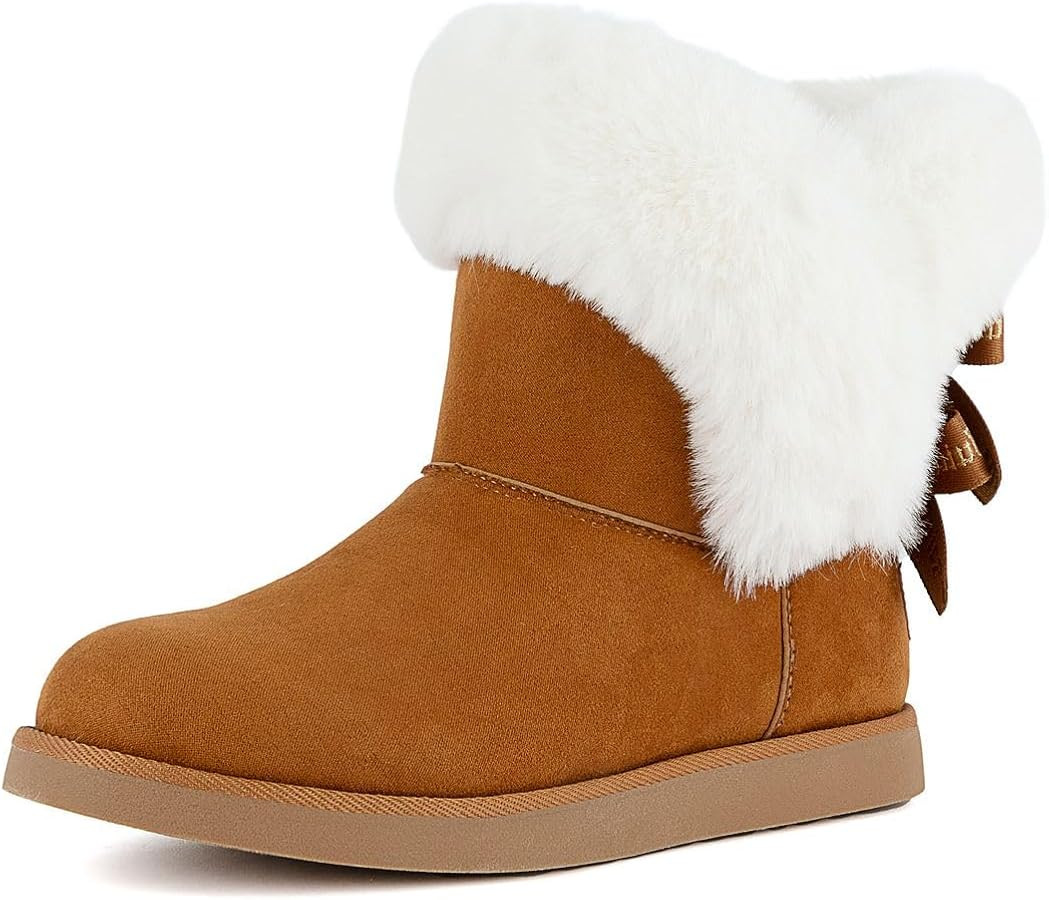 Juicy Couture Women's Slip On Winter Snow Boots Warm & Insulated Fur Lining Comfortable Fashion B... | Amazon (US)