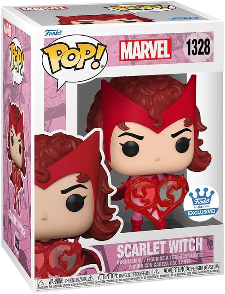 Funko Pop! Marvel: Valentine's Series - Scarlet Witch with Heart Hex Shop Exclusive | Amazon (US)