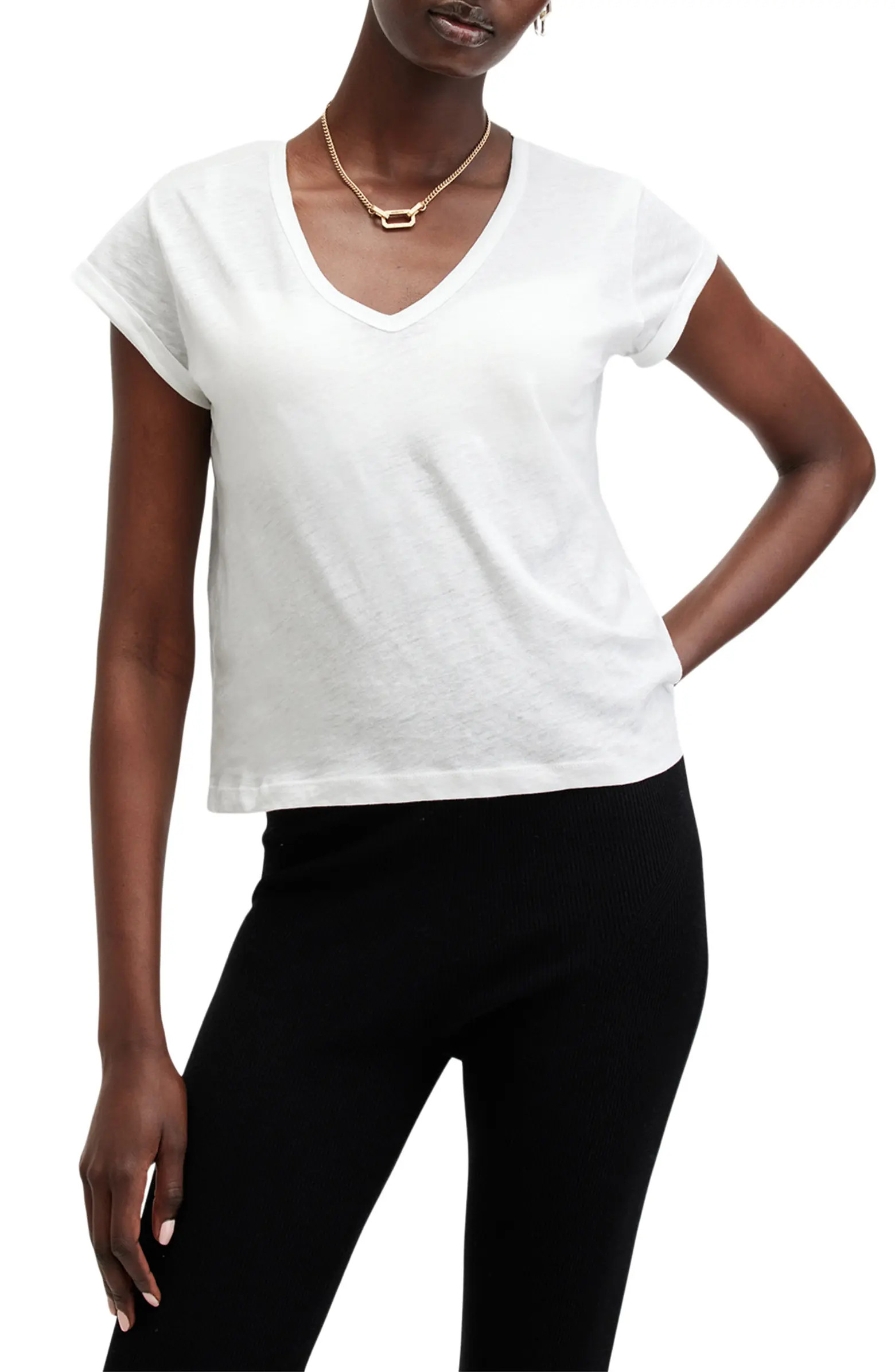 Anna V-Neck Cotton T-Shirt | Nordstrom