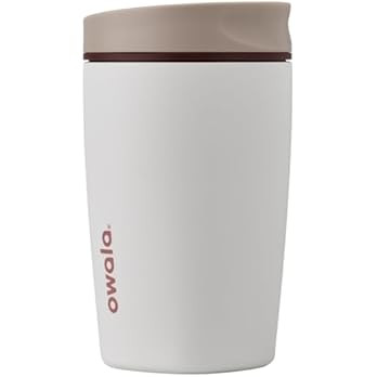 Owala SmoothSip Slider Insulated Stainless Steel Coffee Tumbler, Reusable Iced Coffee Cup, Hot Co... | Amazon (US)