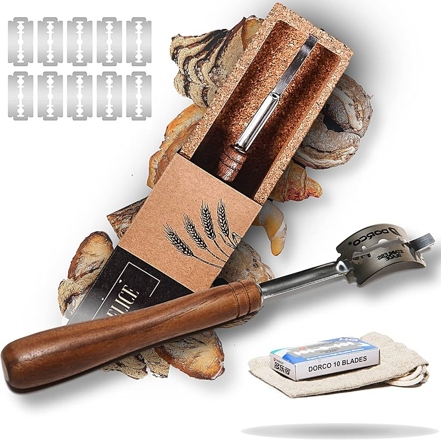 Handcrafted Bread Lame Made of Rich Dark Walnut Wood - Superior Handgrip Design for Easy Use & Cl... | Amazon (US)