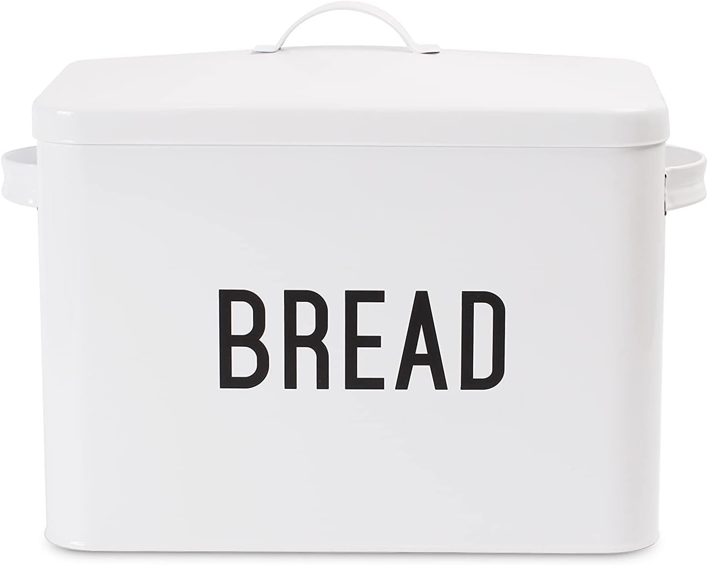 White Bread Box for Kitchen Countertop Farmhouse Kitchen Décor Bin for Bread Storage Extra Large... | Amazon (US)