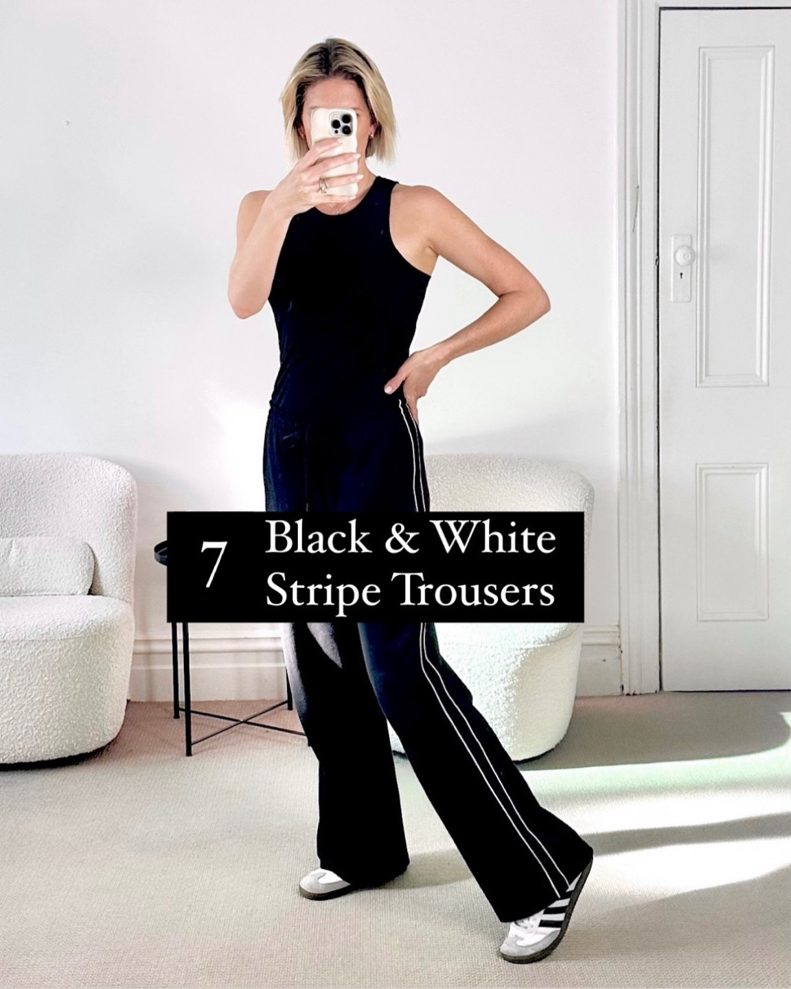STRIPE TROUSERS 🟰 are hot right now and I’m here for it!! Here’s 7 pairs of black with white stripes, as I’ve found these the easiest to style. The perfect trouser for cool casual style with sneakers! 👟 

#trousers #stripetrousers #stripepants #stripefashion #athleisurewear #sportystyle

#LTKstyletip #LTKspring #LTKaustralia