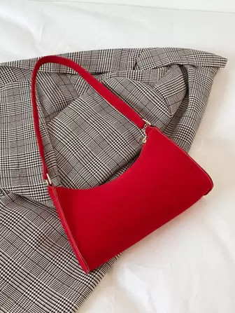 Borsa A Tracolla Vintage Rossa Perry Ellis Portfolio Impermeabile, Leggera, Casual Da Lavoro Con ... | SHEIN