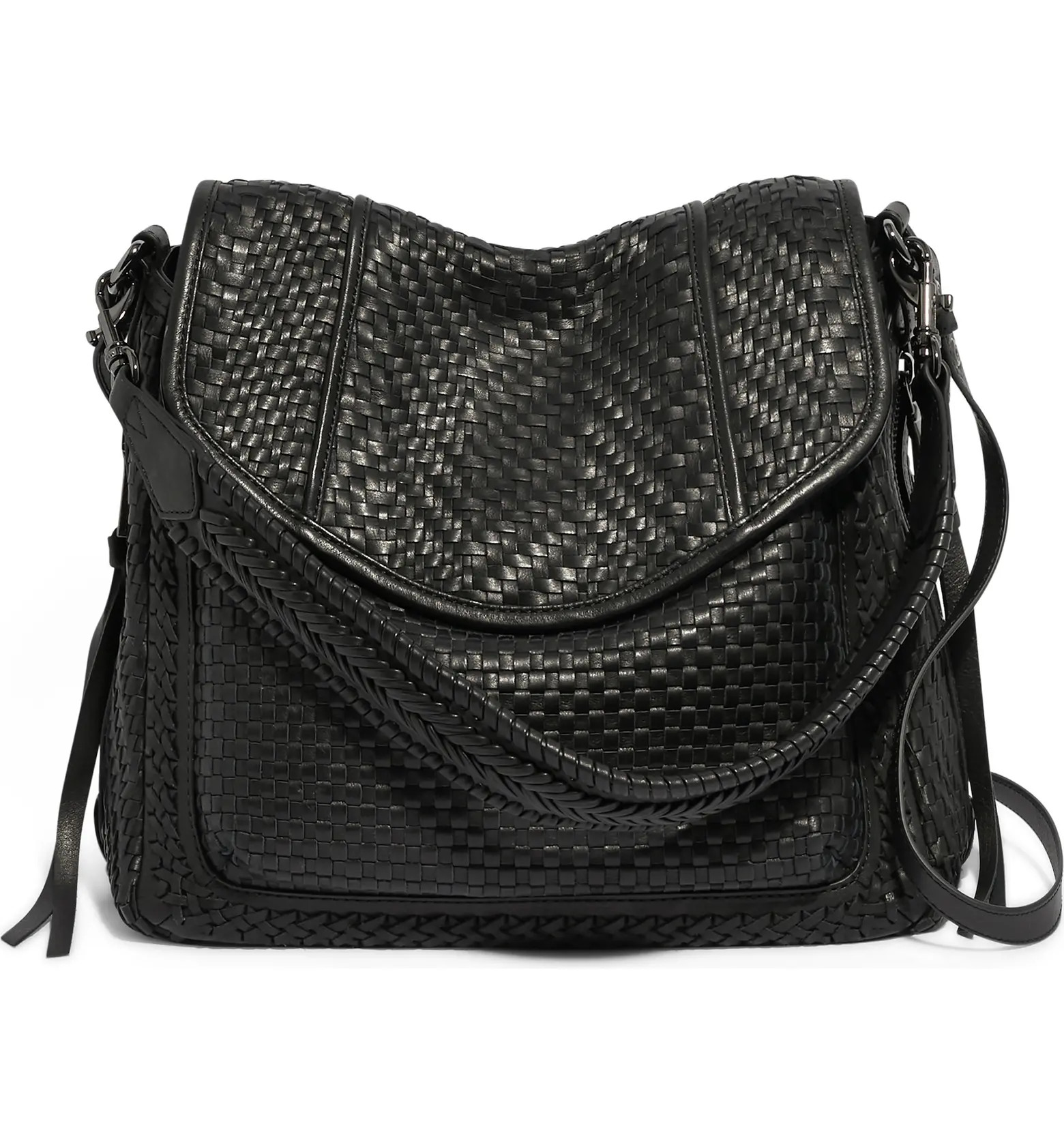 All For Love Woven Leather Shoulder Bag | Nordstrom