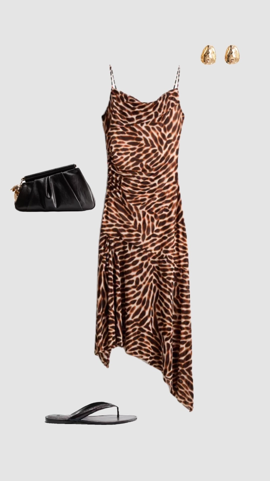 Animal Print Cowl Neck Midi Dress 🤎

• holiday outfits evening dinner date night outfit Ibiza outfit Mykonos outfits summer outfit autumn outfits dark brown clutch bag flip flops sandals brunch outfit night out going out outfits beach party outfit womens uk 2026 •

#LTKsummer #LTKpartywear #LTKdatenight
