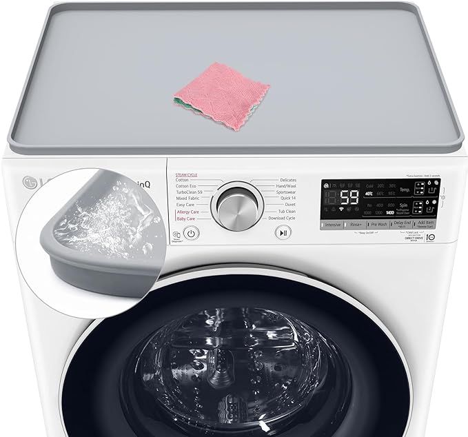 Washer and Dryer Covers, 23.6“ x 19.7" Washer and Dryer Top Protector Non-slip Washing Machine ... | Amazon (US)