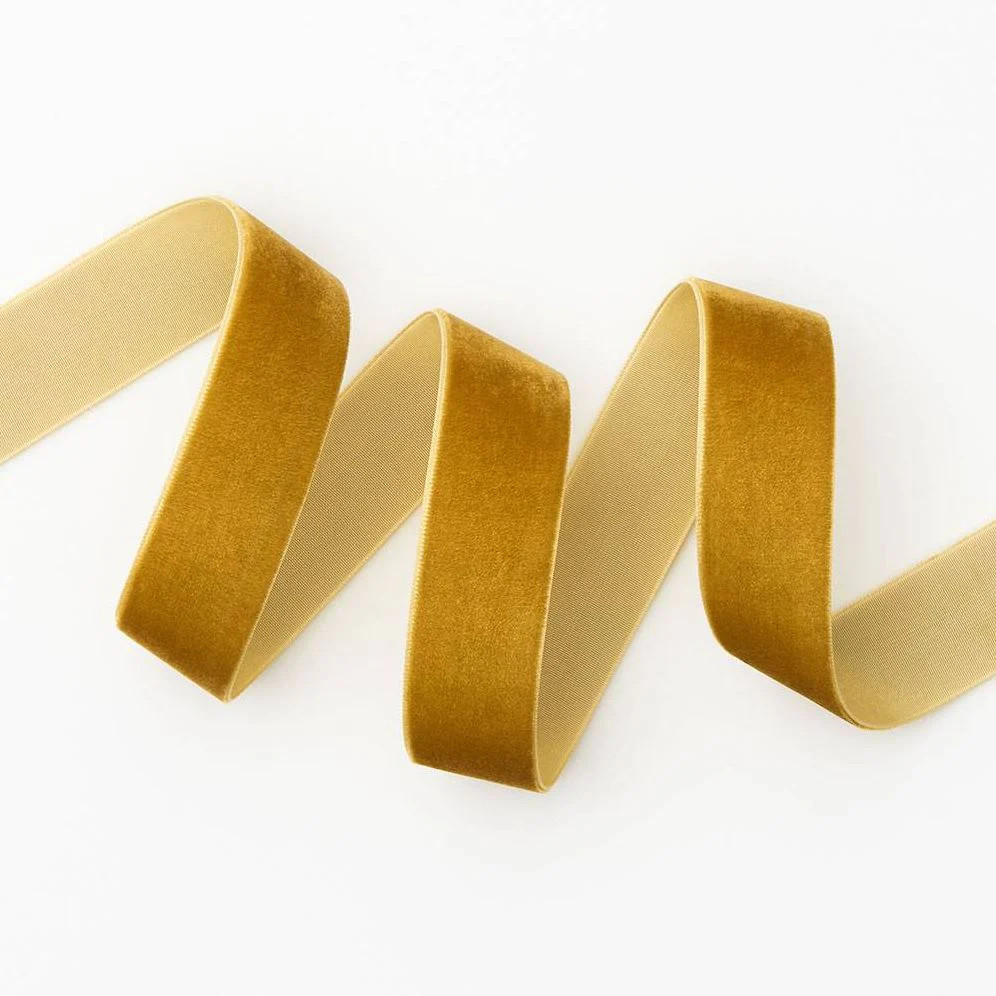 Yellow Gold Ribbon 1" 5 YD | Paper Source