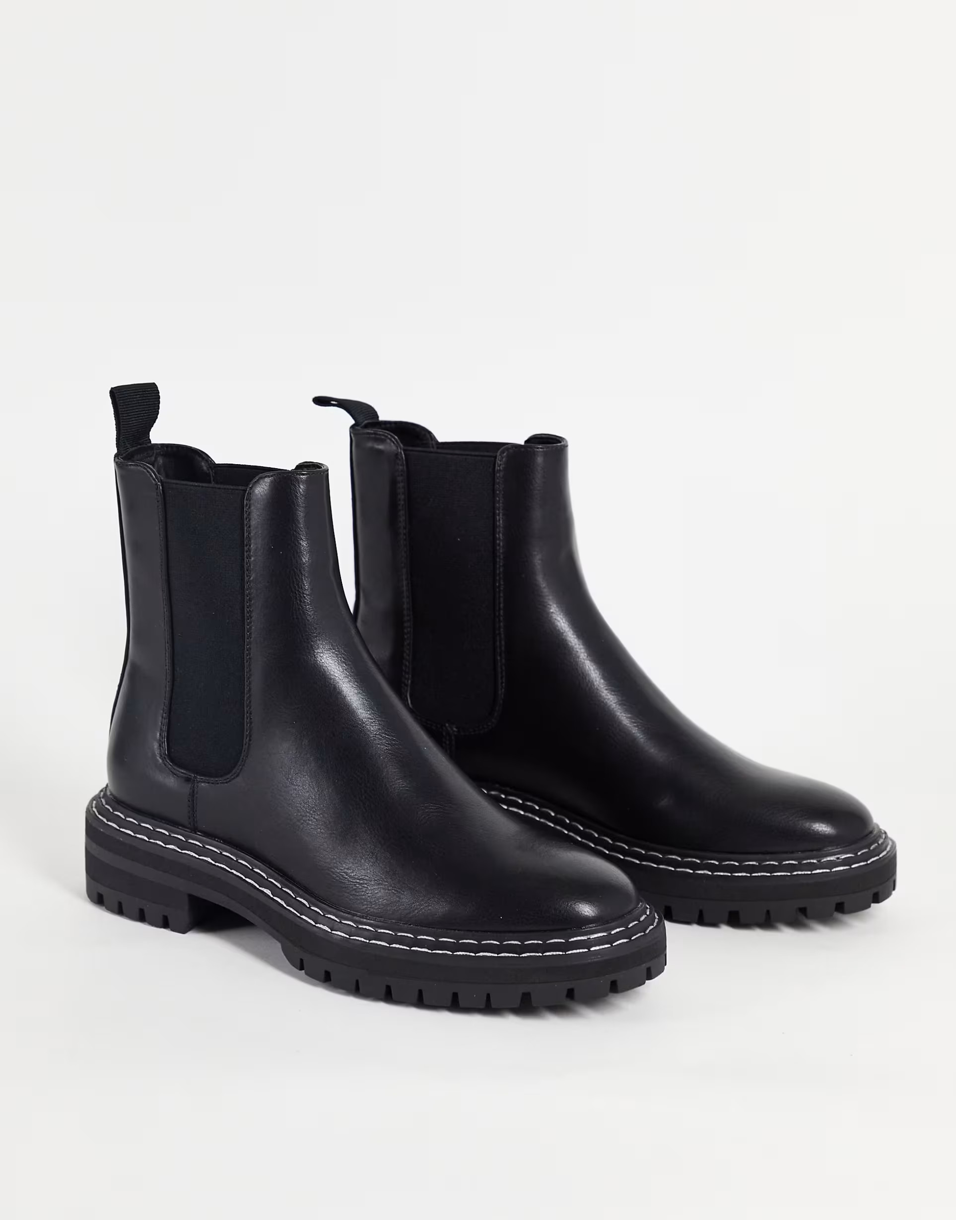 ONLY chelsea boot with contrast stitch in black  | ASOS | ASOS (Global)
