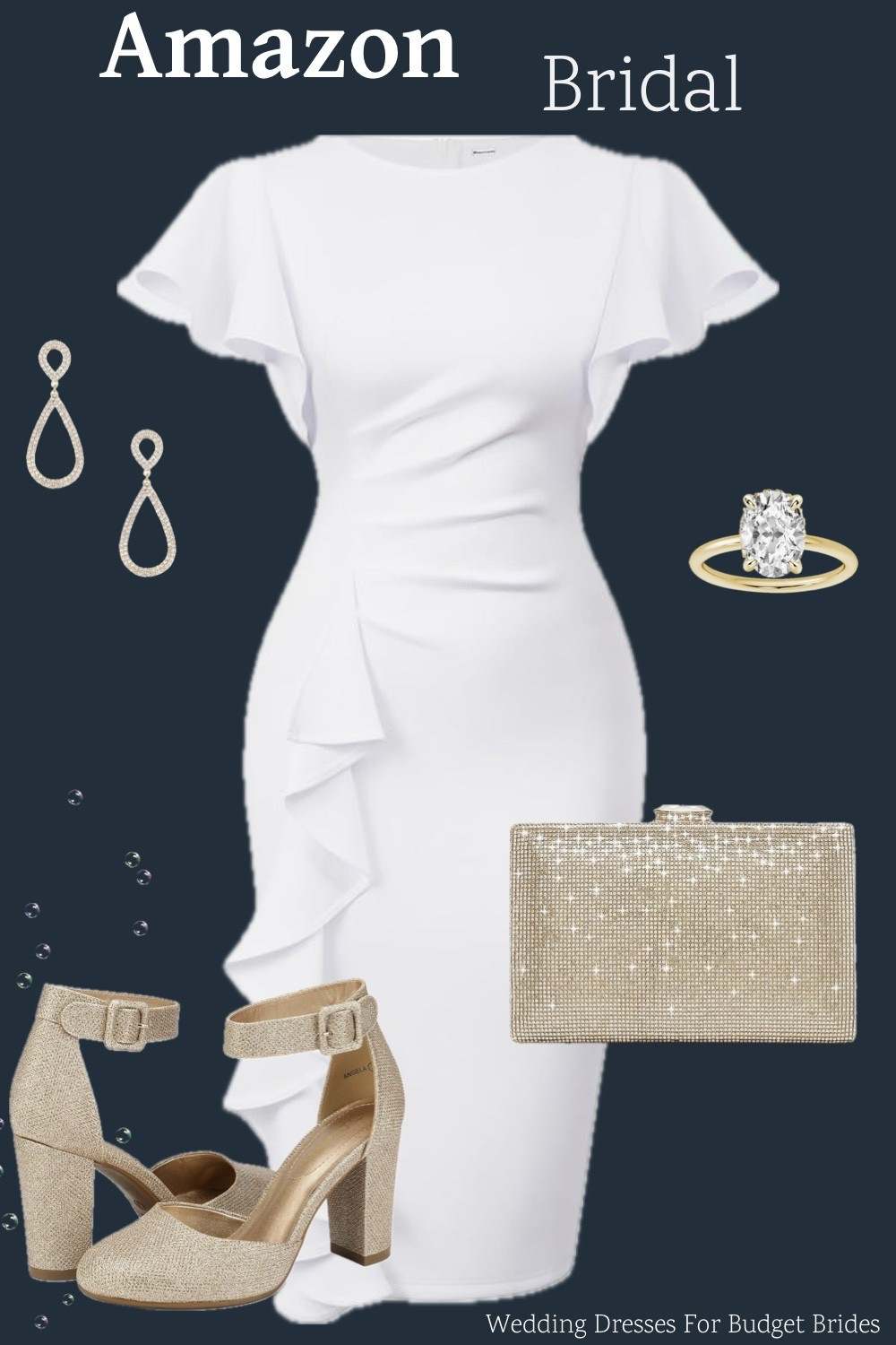 White and gold outfit idea for the bride to be. All on Amazon.

Engagement photo shoot outfit, engagement party outfit, bachelorette party outfit, bridal shower outfit, rehearsal dinner outfit, after party outfit, reception outfit, date night outfit.

#LTKWedding #LTKSeasonal