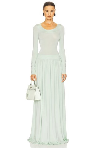 Helsa Aesther Jersey Dress in Seafoam from Revolve.com | Revolve Clothing (Global)