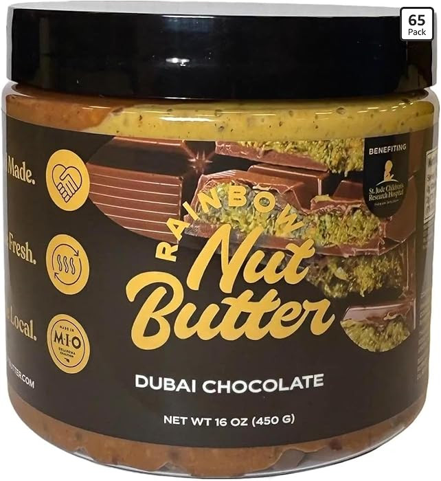 Rainbow Nut Butter Milk Chocolate Dubai Pistachio Nut Butter Cream Kadayif Kataifi Milk Chocolate... | Amazon (US)
