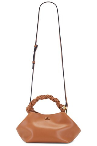Ganni Bou Bag Small in Caramel Cafe from Revolve.com | Revolve Clothing (Global)