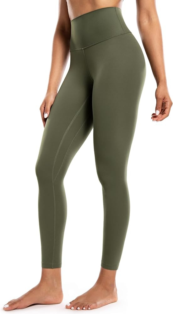 POSHDIVAH Women's Creamluxe Yoga Leggings 25"/28" High Waisted Cream-Feeling Workout Lounge Pants... | Amazon (US)