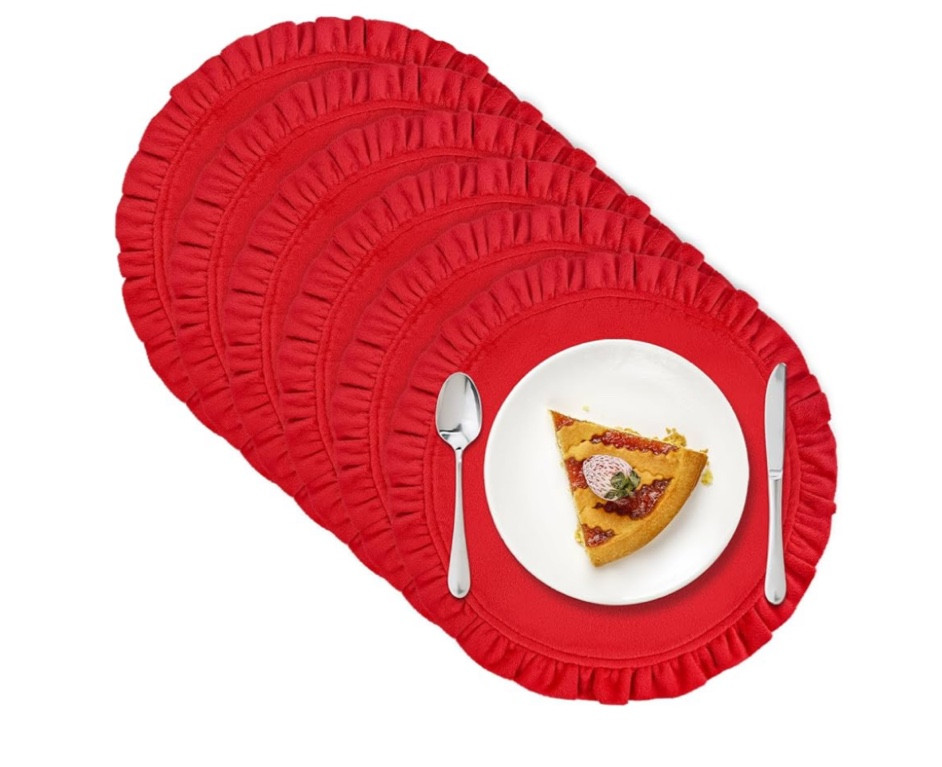 Ruffle placemats 

#LTKSaleAlert #LTKHoliday #LTKHome