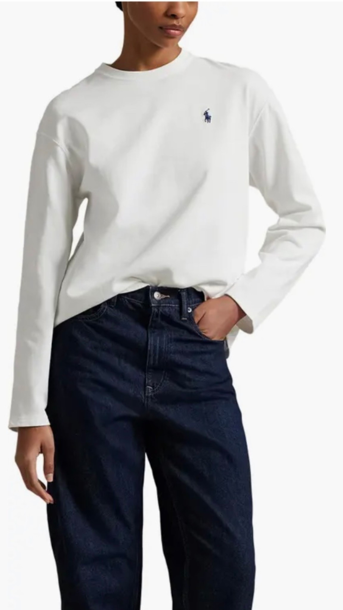 The perfect long sleeve white t shirt 

#LTKStyleTip #LTKSeasonal #LTKmomlife