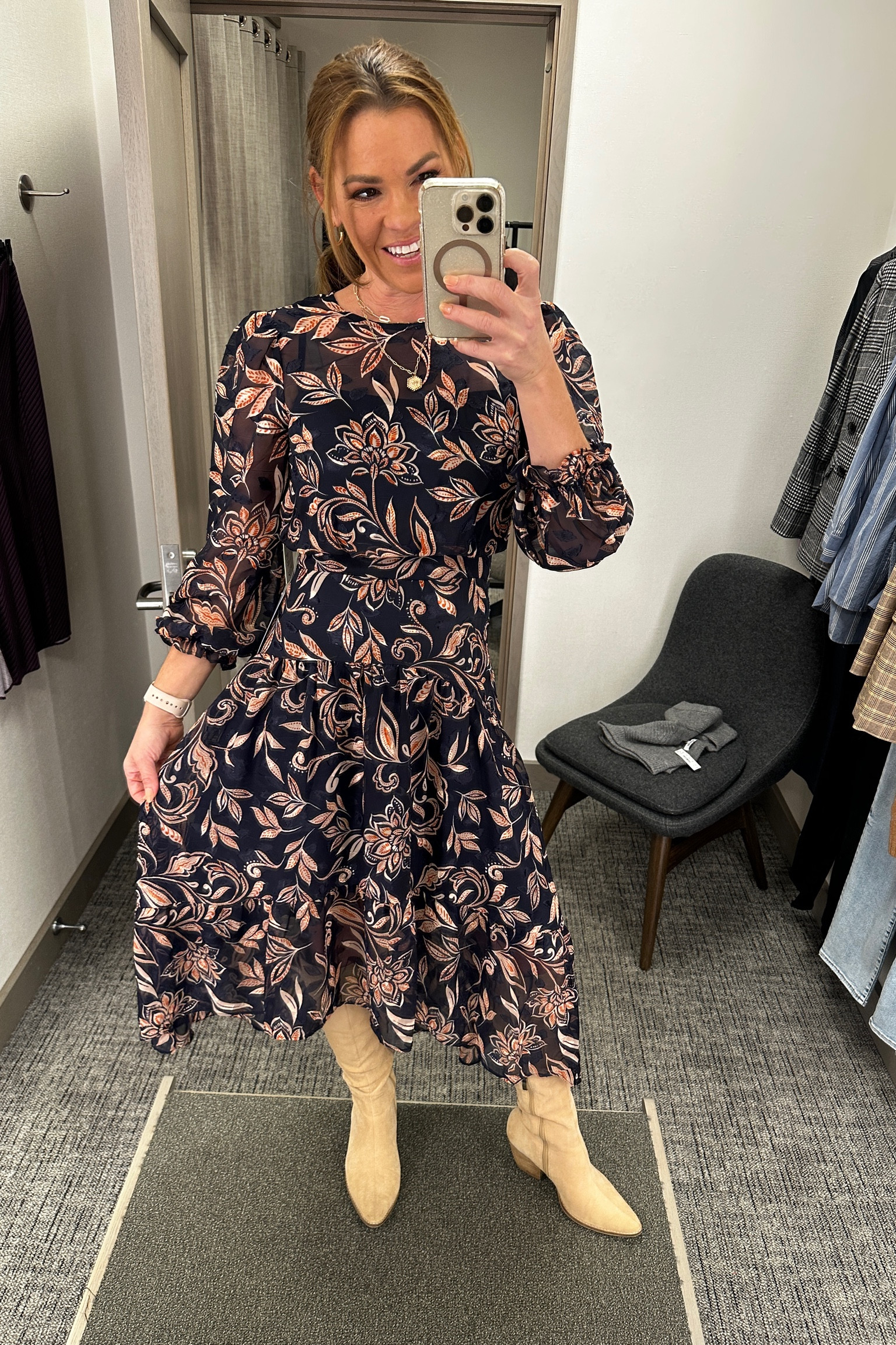 Fall dresses. Lovely floral dress for family photos. I'm wearing size small. 

Family photo outfit. I'm wearing a size 2.

Family photo outfit - fall dresses - long dress - long sleeve dress - chiffon dress - fall boots - fall style - fall looks - fall trends - fall outfit - fall outfits - fall fashion - wedding dresses


#LTKseasonal 

#LTKfamily #LTKwedding #LTKHoliday