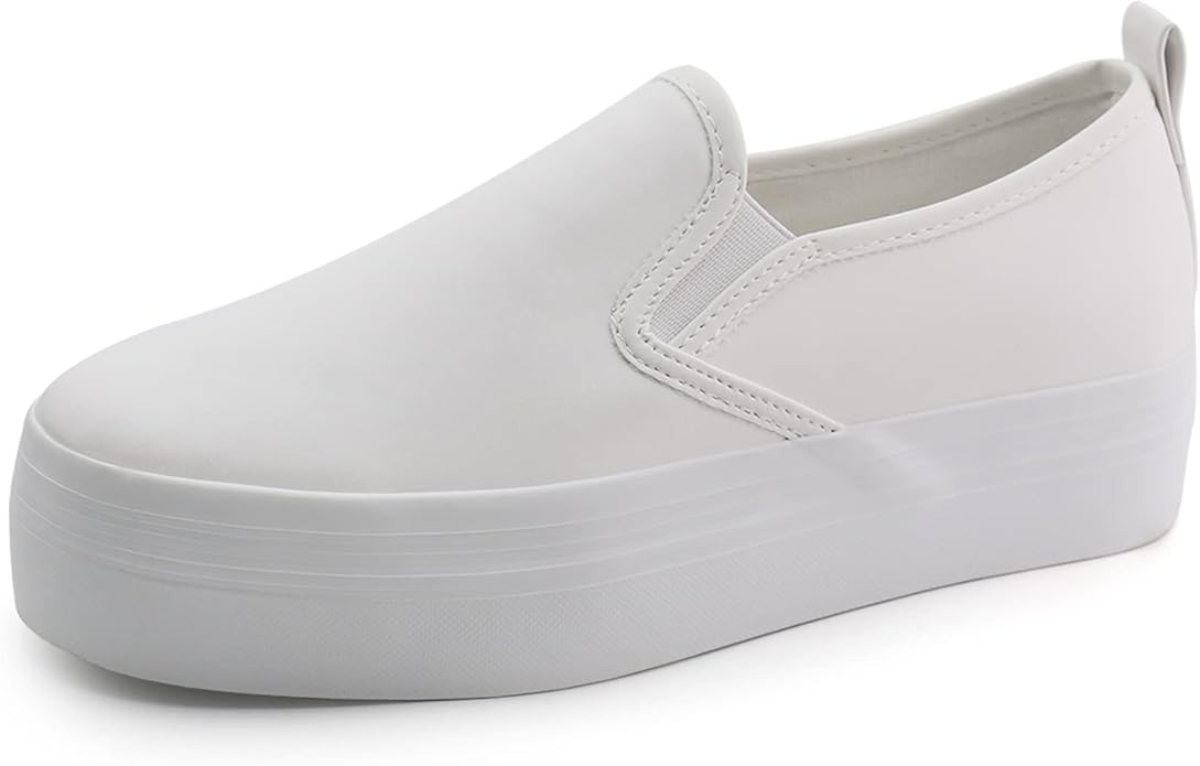 JABASIC Women Slip-on Platform Loafers Casual Comfortable Loafer Shoes | Amazon (US)
