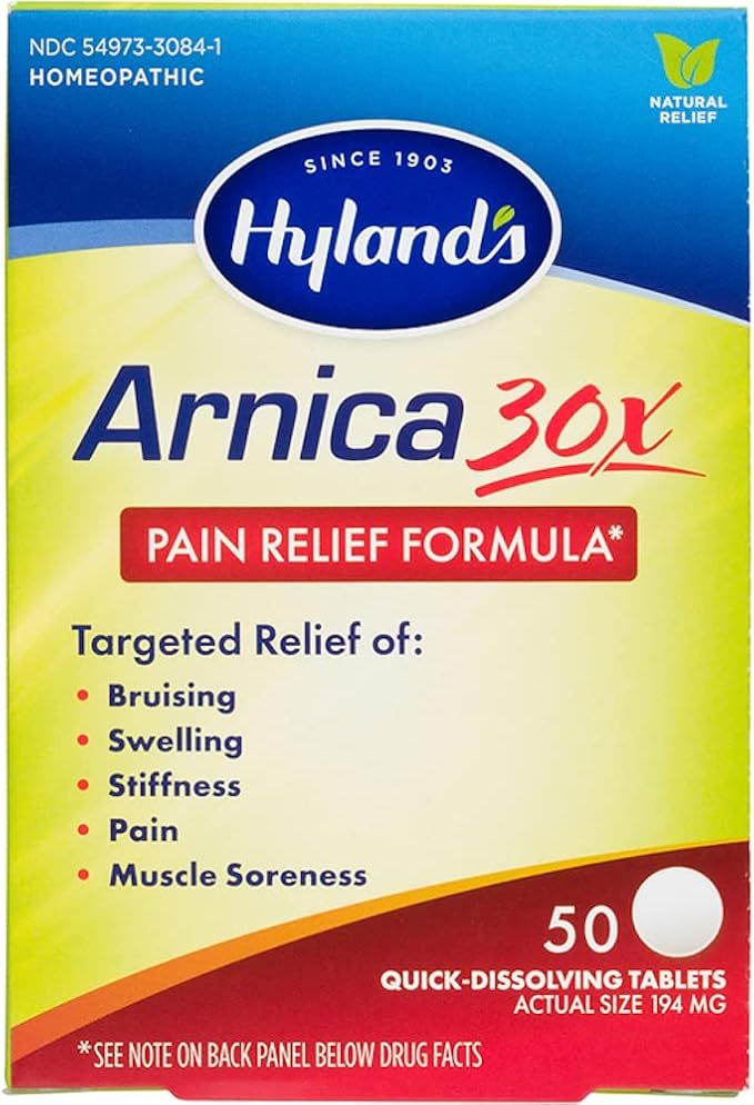 Hyland's Arnica Montana 30x Tablets, Natural Relief of Bruises, Swelling & Muscle Soreness, Multi... | Amazon (US)