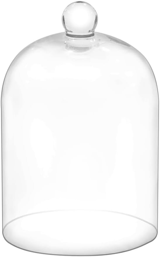7.5" Tall Handmade Glass Cloche, Thick & Sturdy, Dia 5"xH 7.5", For Terrarium, Plants, Trinkets, ... | Amazon (US)