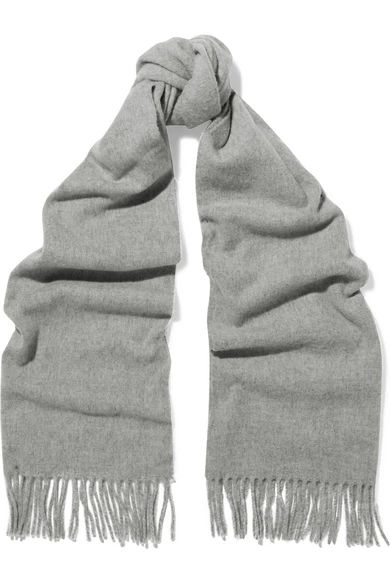 Canada Narrow fringed wool scarf | NET-A-PORTER (UK & EU)