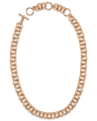 18 Inch Double Chain Link Necklace in Rose Gold | Kendra Scott