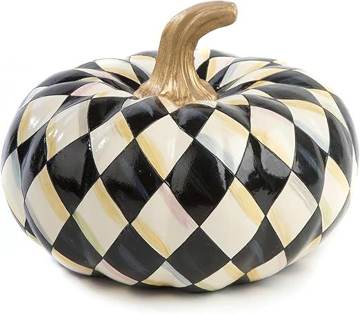 MACKENZIE-CHILDS Small Decorative Pumpkin for Fall Decor, Autumn Decorations for Home, Courtly Ha... | Amazon (US)