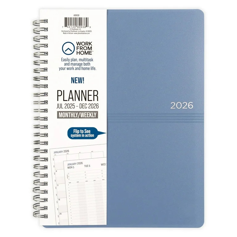Work from Home Medium Monthly Weekly Planner & Appointment Book (18 months - 7" x 9") | Walmart (US)