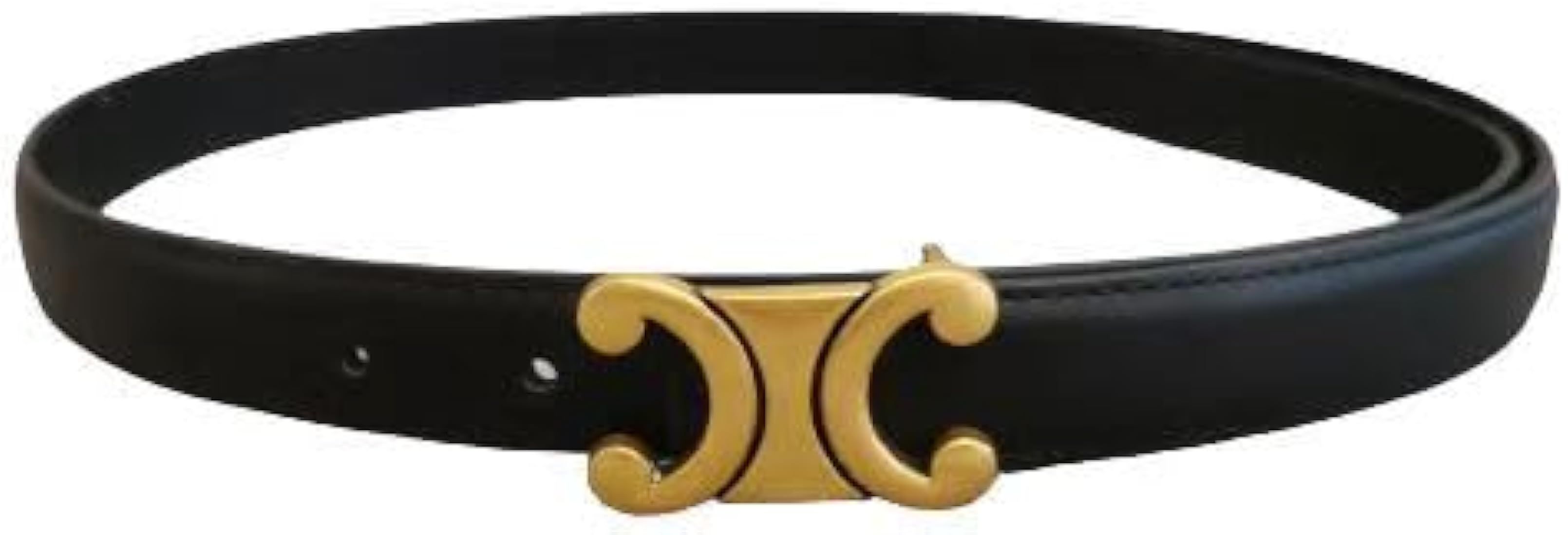 LEJUEKA Womens Belt, Leather belts 0.9'' Wideth Retro Fashion Skinny Thin Waist Belt for Jeans Pa... | Amazon (US)
