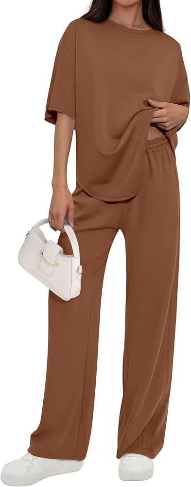 PRETTYGARDEN 2 Piece Lounge Sets Women Airport Travel Outfit | Amazon (US)