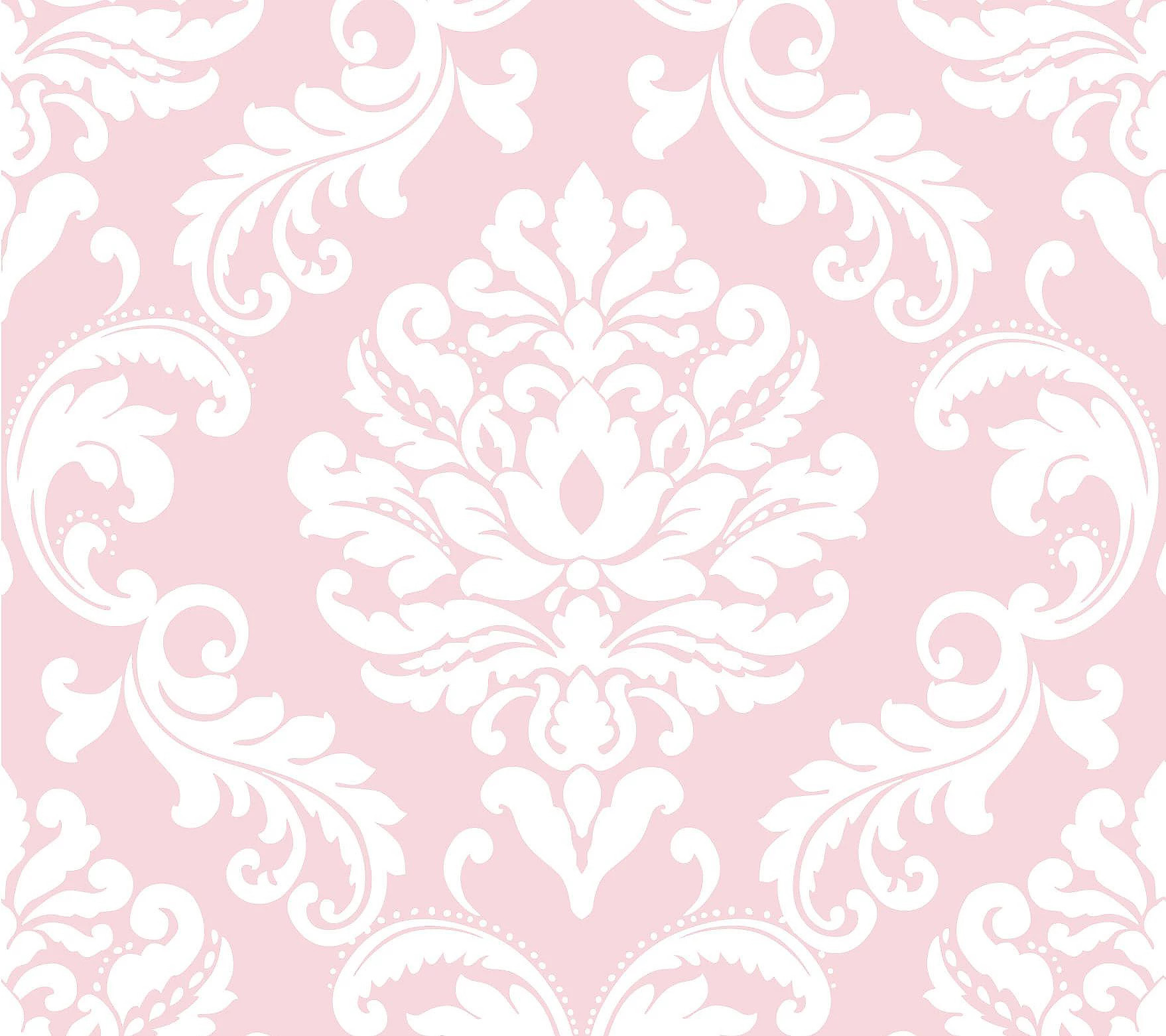 Pink Ariel Peel & Stick Wallpaper | QVC