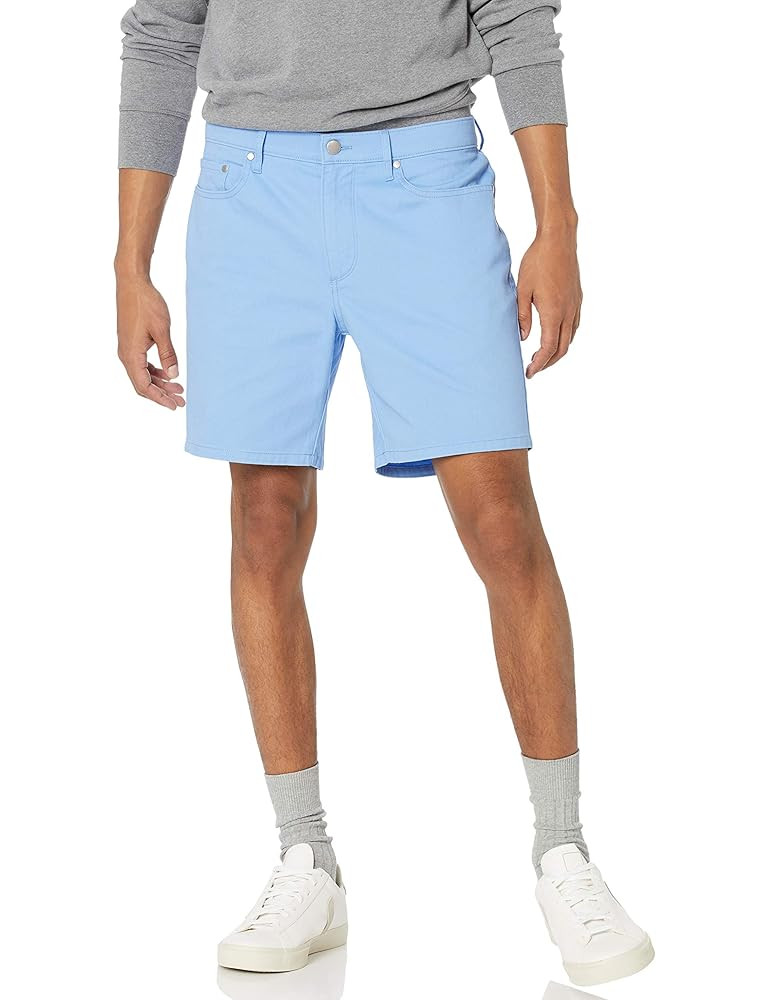 Amazon Essentials Men's Slim-Fit 7" Inseam Stretch 5-Pocket Short | Amazon (US)