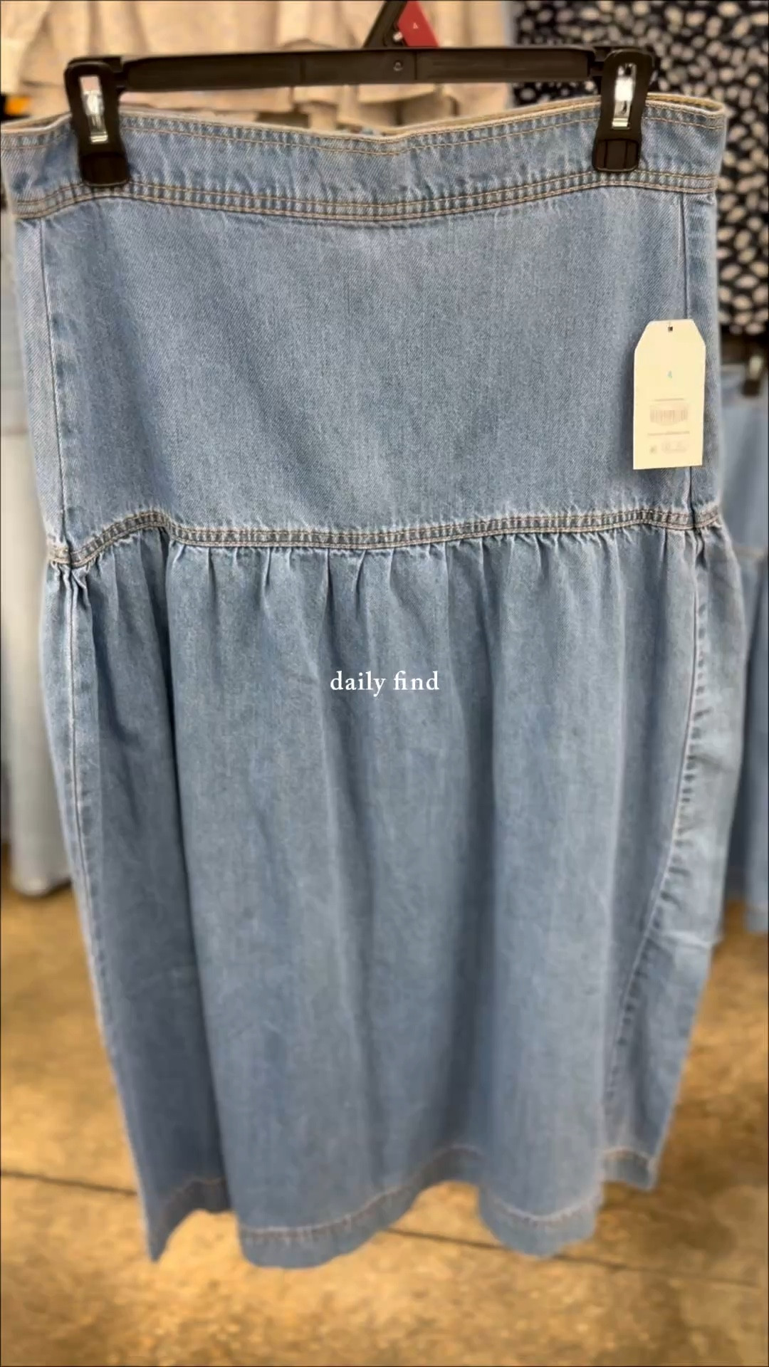 Daily find✨: drapey denim midi skirt

#LTKootd #LTKMidsize