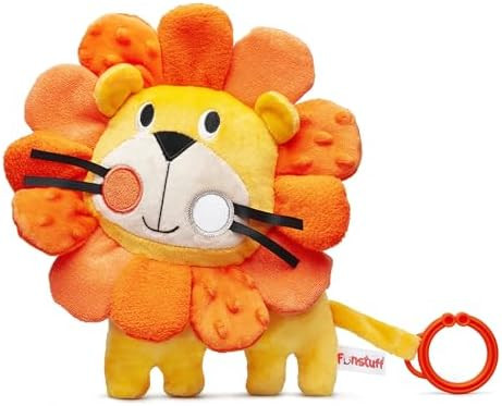 Funstuff Roary The Lion Crinkle Toy for Baby - Sensory Tummy Time Toys - Plush Stuffed Animal wit... | Amazon (US)